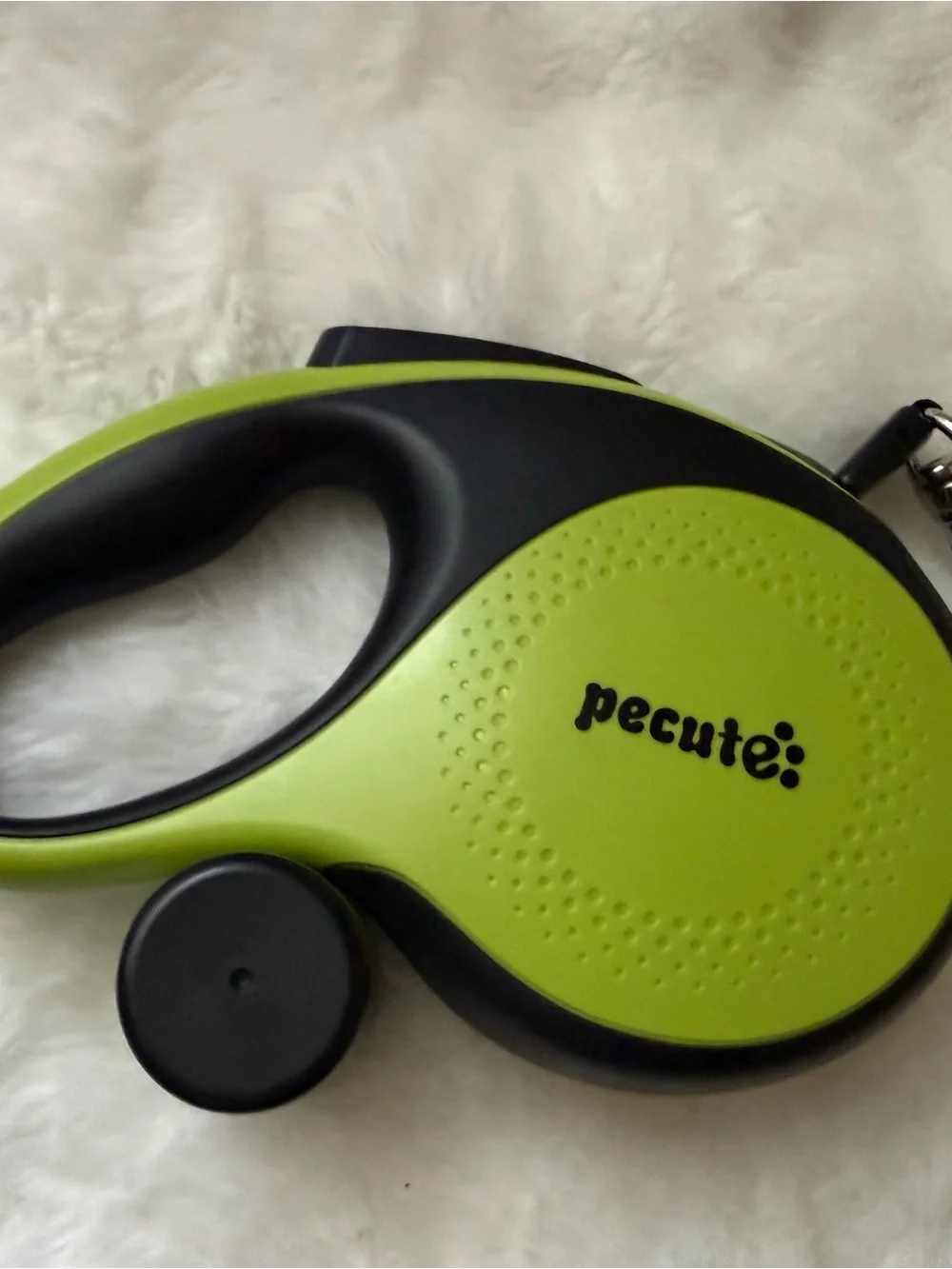 Pecute Retractable Dog Leash in Lime Green and Black 5M
